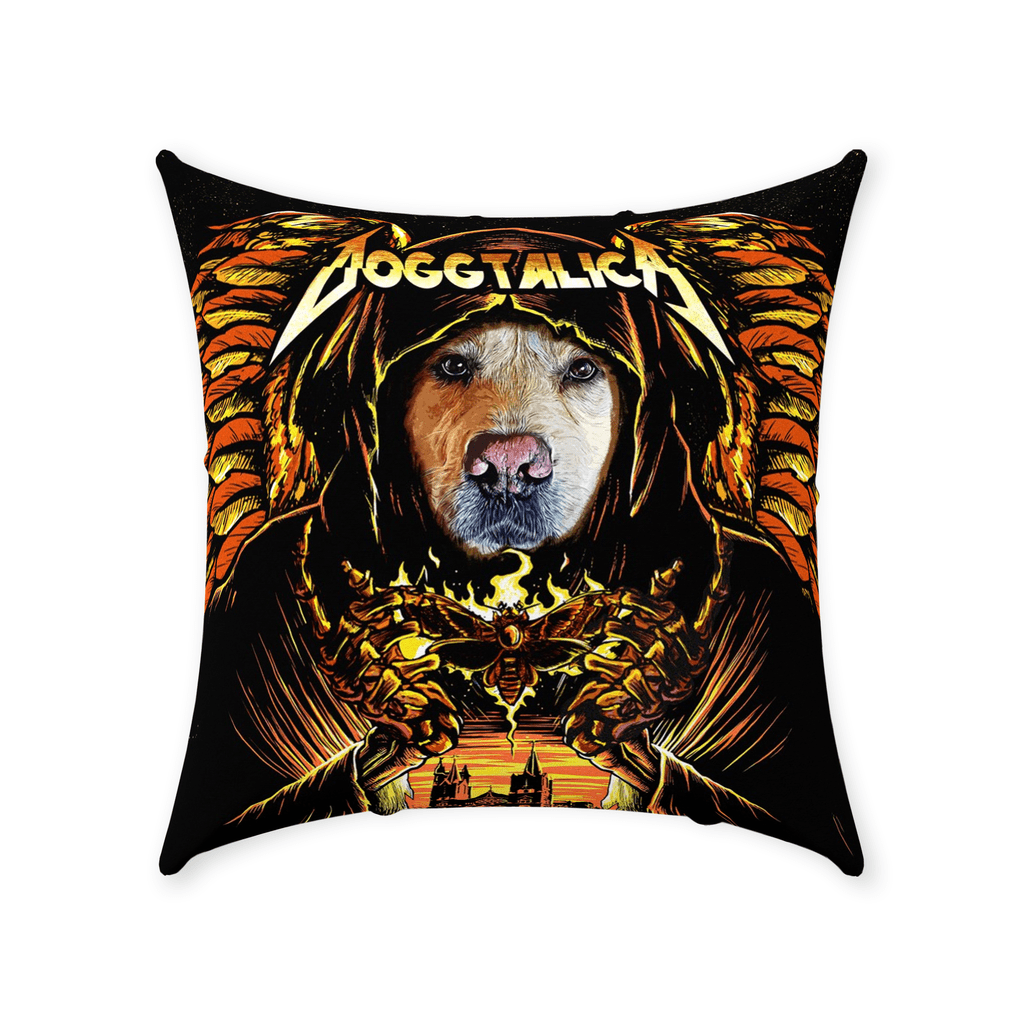 &#39;Doggtalica&#39; Personalized Pet Throw Pillow