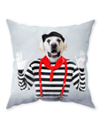 'The Mime' Personalized Pet Throw Pillow