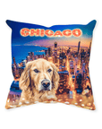 'Doggos of Chicago' Personalized Pet Throw Pillow