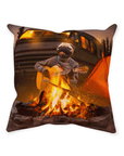 'The Camper' Personalized Pet Throw Pillow
