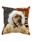 'Albert Pawstein' Personalized Pet Throw Pillow