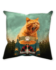 'Jurassic Meow' Personalized Pet Throw Pillow