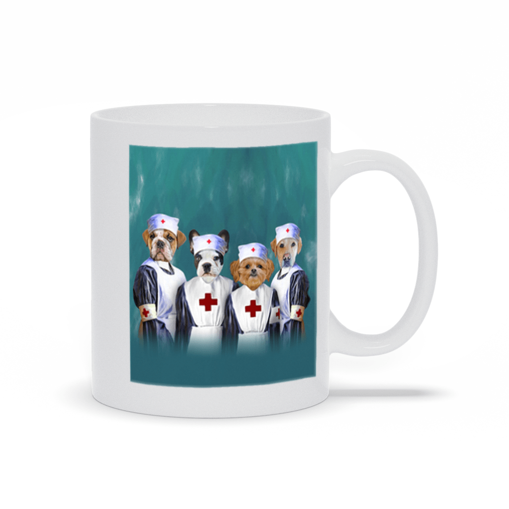 &#39;The Nurses&#39; Personalized 4 Pet Mug