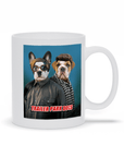 Taza personalizada para 2 mascotas 'Trailer Park Dogs 2'