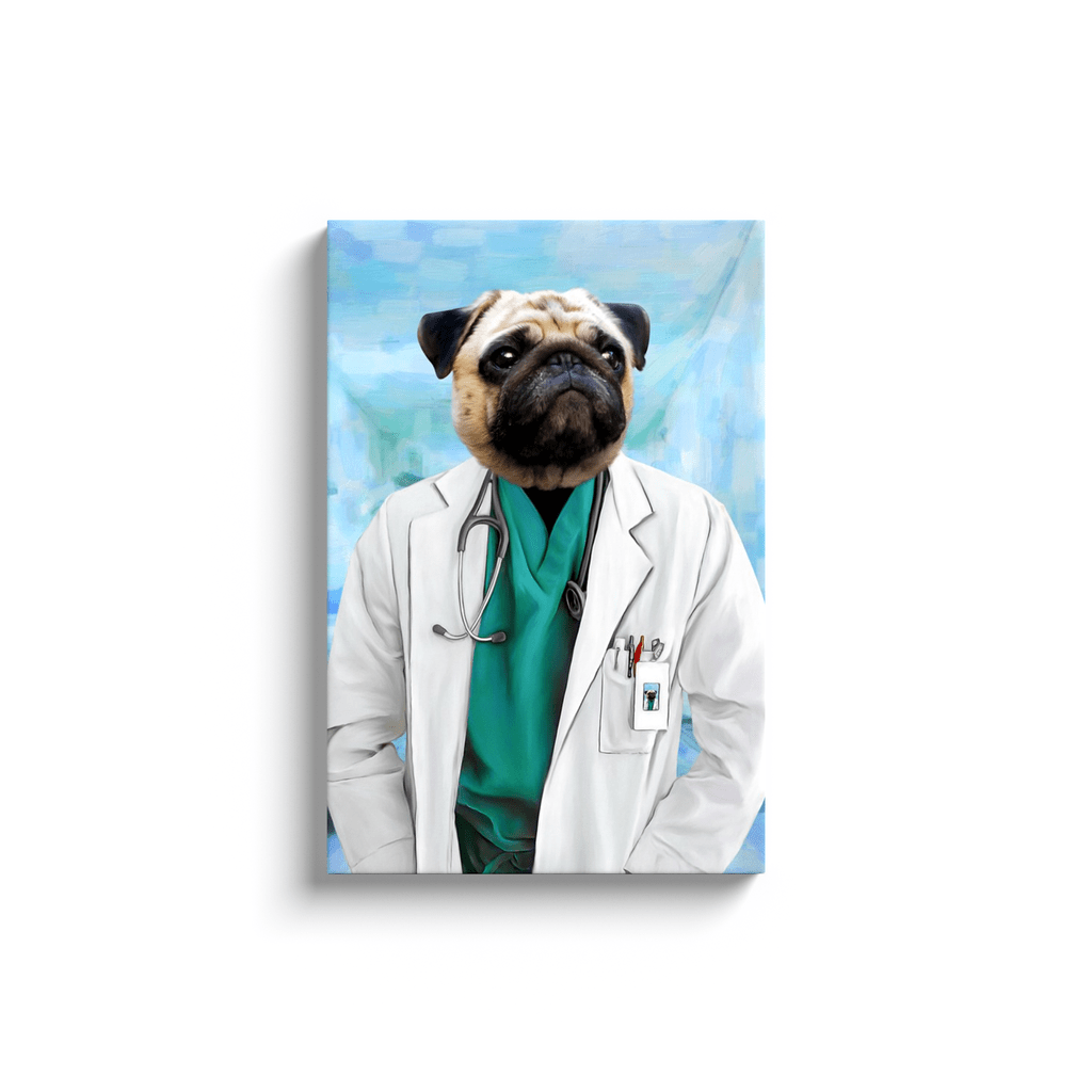 &#39;The Doctor&#39; Personalized Pet Canvas