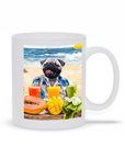 Taza personalizada para mascota 'El perro de la playa'