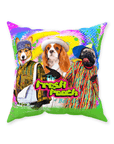 'The Fresh Pooch' Personalized 3 Pet Throw Pillow