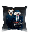 'AC/Doggos' Personalized 2 Pet Throw Pillow