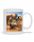 'The Motocross Riders' Personalized 2 Pet Mug