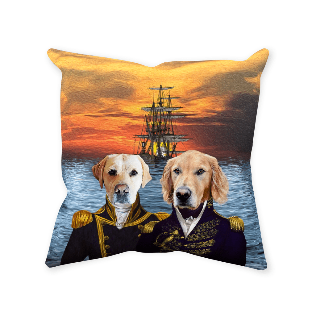 &#39;The Explorers&#39; Personalized 2 Pet Throw Pillow
