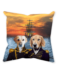 'The Explorers' Personalized 2 Pet Throw Pillow