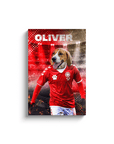 'Denmark Doggos Euro Football' Personalized Pet Canvas