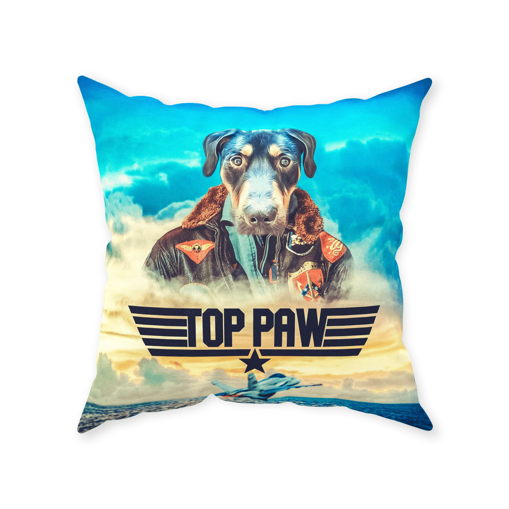 &#39;Top Paw&#39; Personalized Pet Throw Pillow