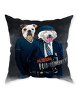 'AC/Doggos' Personalized 2 Pet Throw Pillow