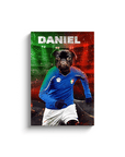 'Italy Doggos Soccer' Personalized Pet Canvas