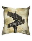 'The Day We Met' Personalized Throw Pillow