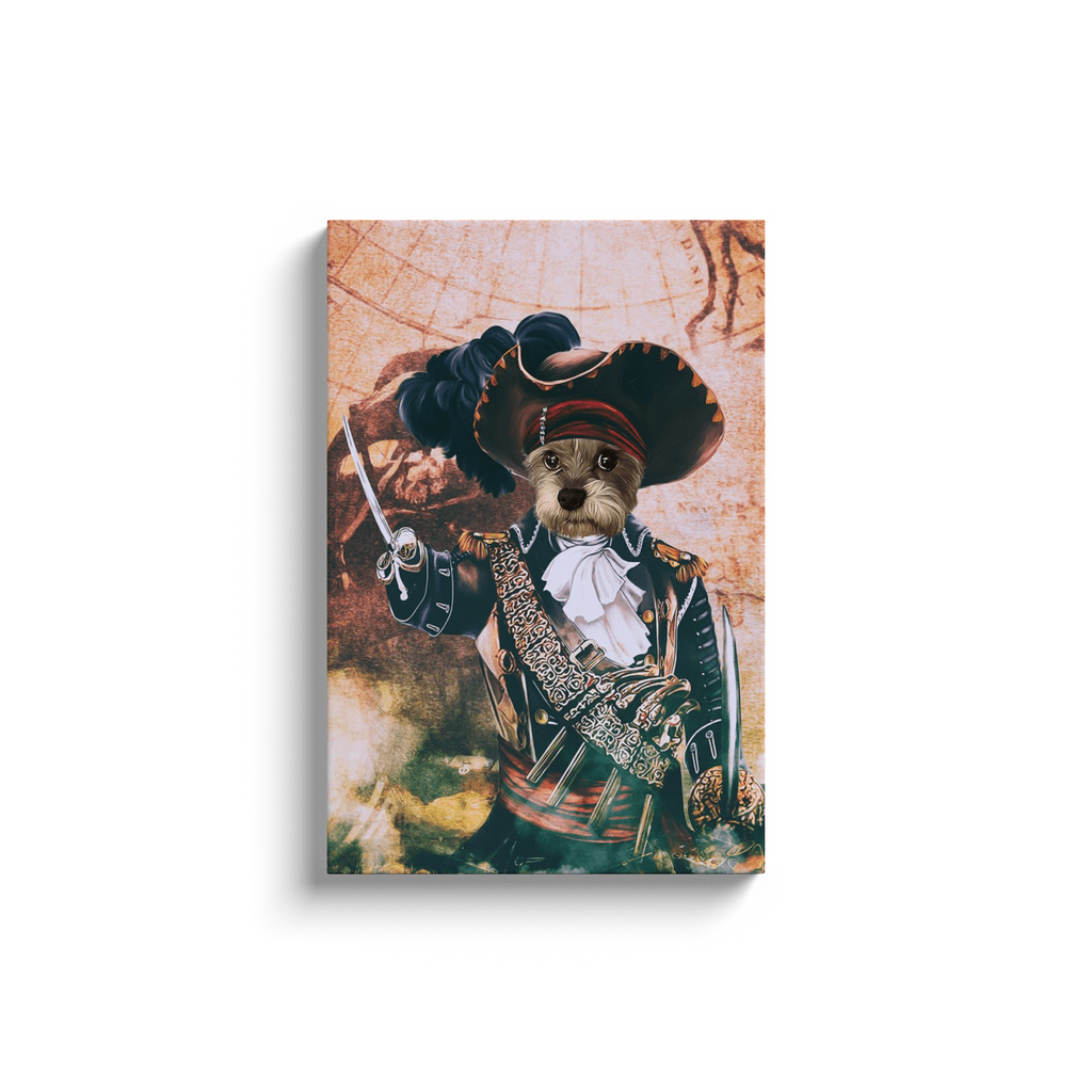 'The Pirate' Personalized Pet Canvas