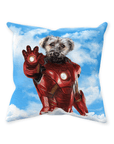 'The Iron Doggo' Personalized Pet Throw Pillow