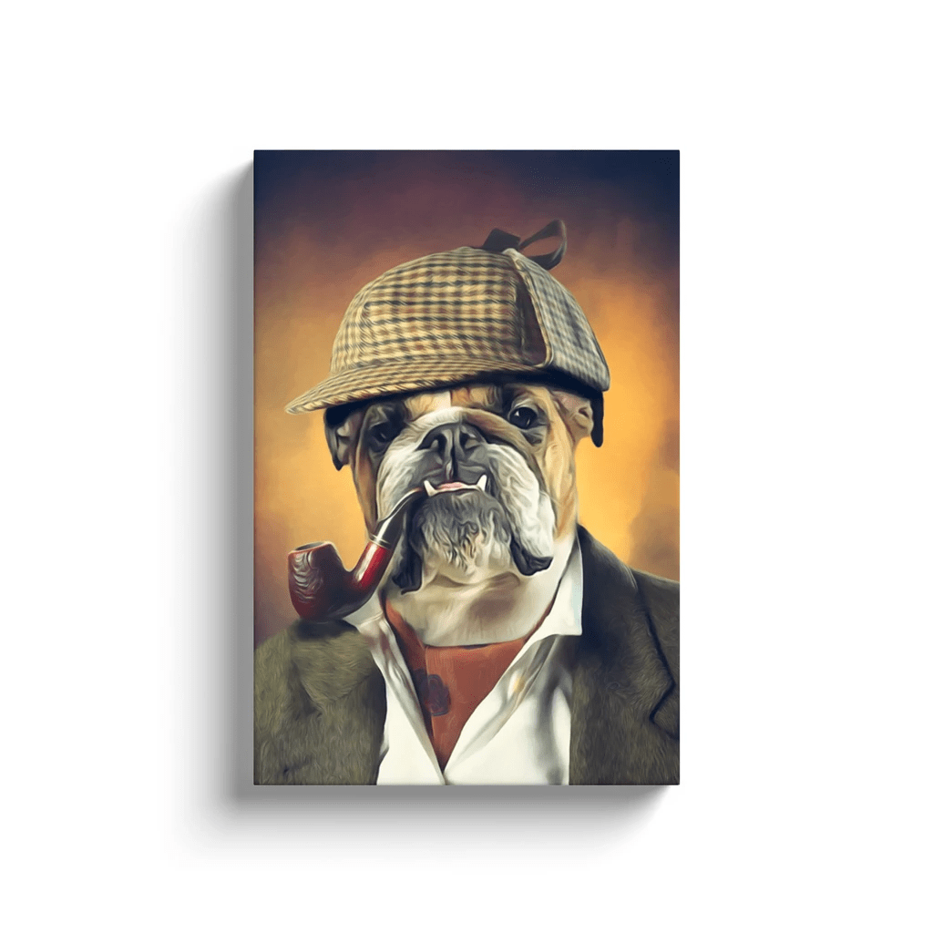 Sherlock Doggo: Personalized Pet Canvas