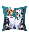 'The Nurses' Personalized 2 Pet Throw Pillow