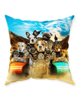 'Harley Wooferson' Personalized 7 Pet Throw Pillow