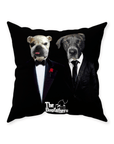 'The Dogfathers' Personalized 2 Pet Throw Pillow