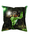 'Harry Dogger (Slytherawr)' Personalized Pet Throw Pillow