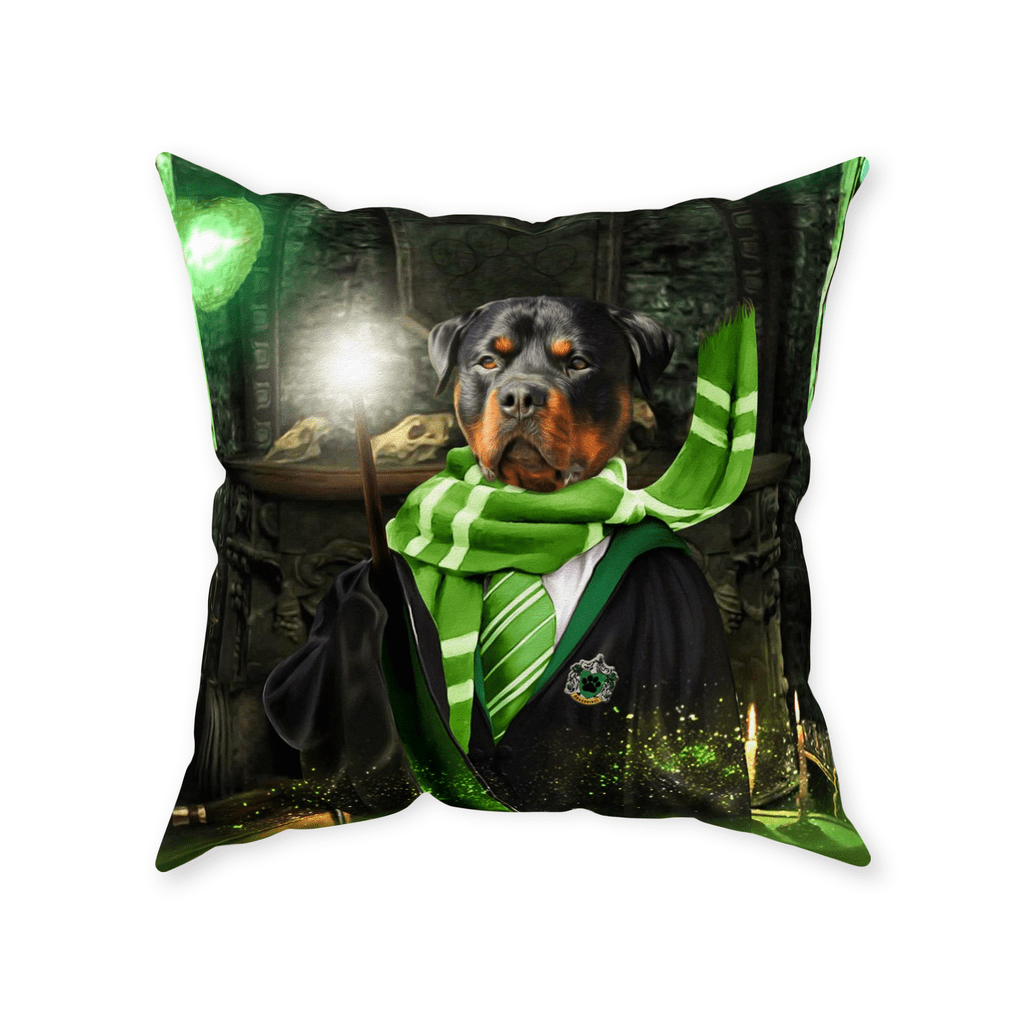 &#39;Harry Dogger (Slytherawr)&#39; Personalized Pet Throw Pillow