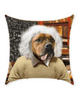 'Albert Pawstein' Personalized Pet Throw Pillow