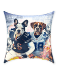 'Dallas Doggos' Personalized 2 Pet Throw Pillow