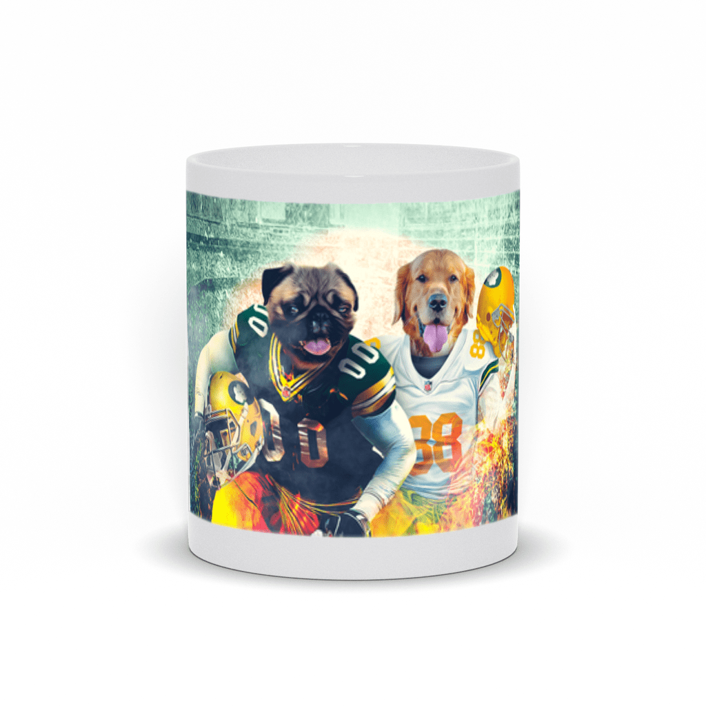 &#39;Green Bay Doggos&#39; Personalized 2 Pet Mug