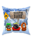 'South Bark' Personalized 3 Pet Throw Pillow