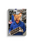 'The Mechanic' Personalized Pet Canvas