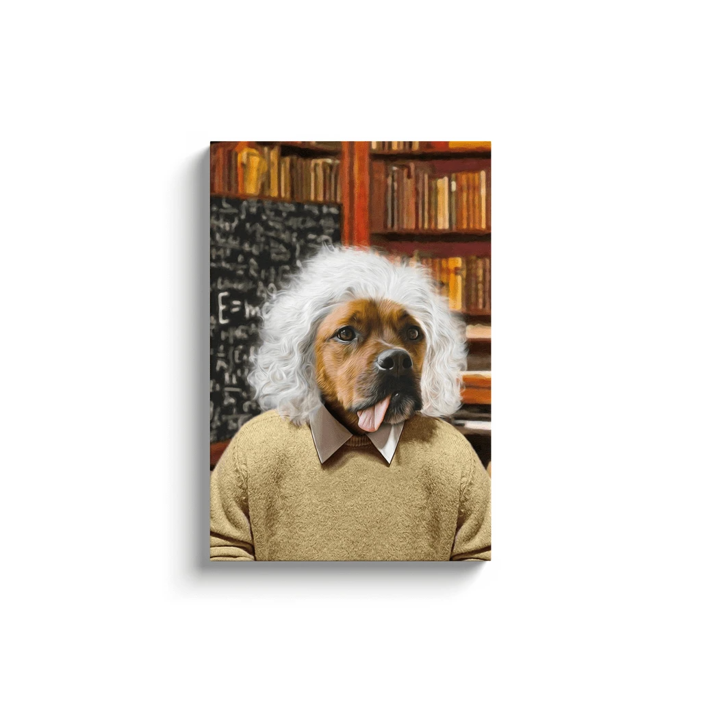 &#39;Albert Pawstein&#39; Personalized Pet Canvas
