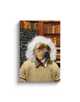'Albert Pawstein' Personalized Pet Canvas