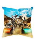 'Harley Wooferson' Personalized 7 Pet Throw Pillow