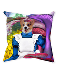 'Alice in Doggoland' Personalized Pet Throw Pillow