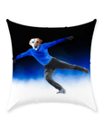 'The Figure Skater' Personalized Pet Throw Pillow