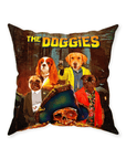 'The Doggies' Personalized 4 Pet Throw Pillow