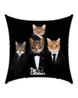 Cojín personalizado para 4 mascotas 'The Catfathers'