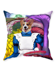 'Alice in Doggoland' Personalized Pet Throw Pillow