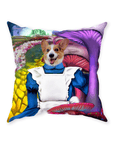 'Alice in Doggoland' Personalized Pet Throw Pillow