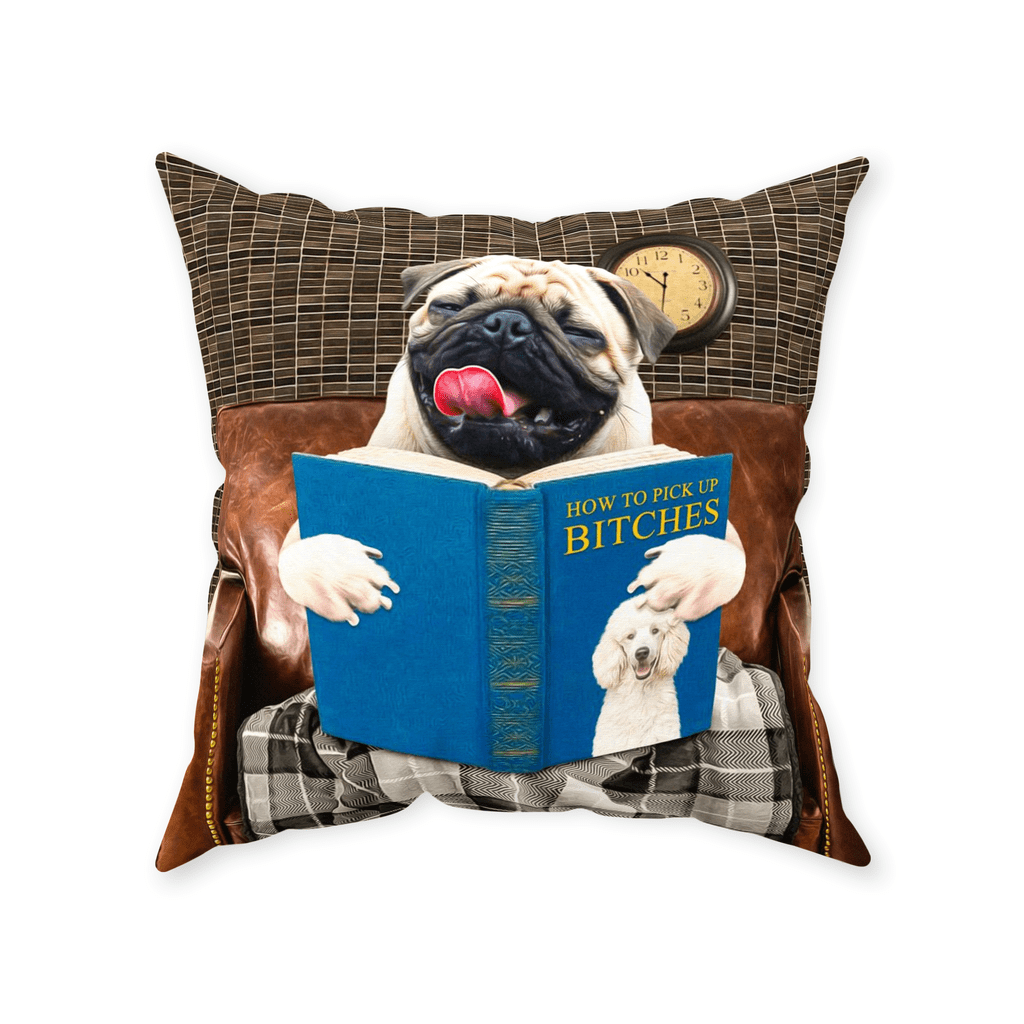 &#39;How to Pick Up Female Dogs&#39; Personalized Pet Throw Pillow