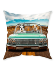 'The Lowrider' Personalized 2 Pet Throw Pillow