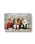 'Furends' Personalized 4 Pet Canvas