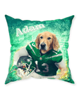 'New York Jet-Doggos' Personalized Pet Throw Pillow