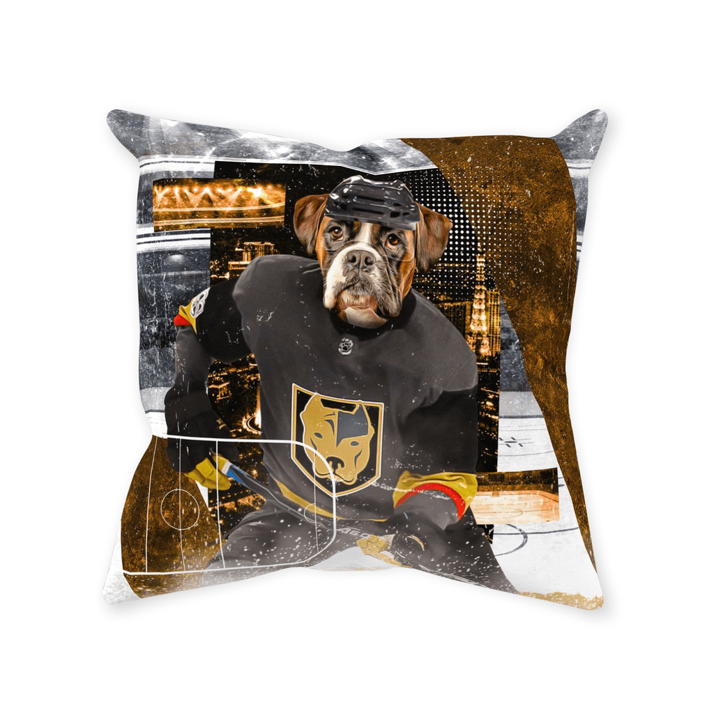 Cojín decorativo para mascotas &#39;Las Vegas Doggos Hockey&#39;
