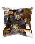 'Las Vegas Doggos Hockey' Personalized Pet Throw Pillow