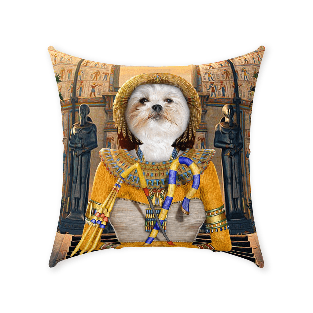 &#39;Cleopawtra&#39; Personalized Pet Throw Pillow