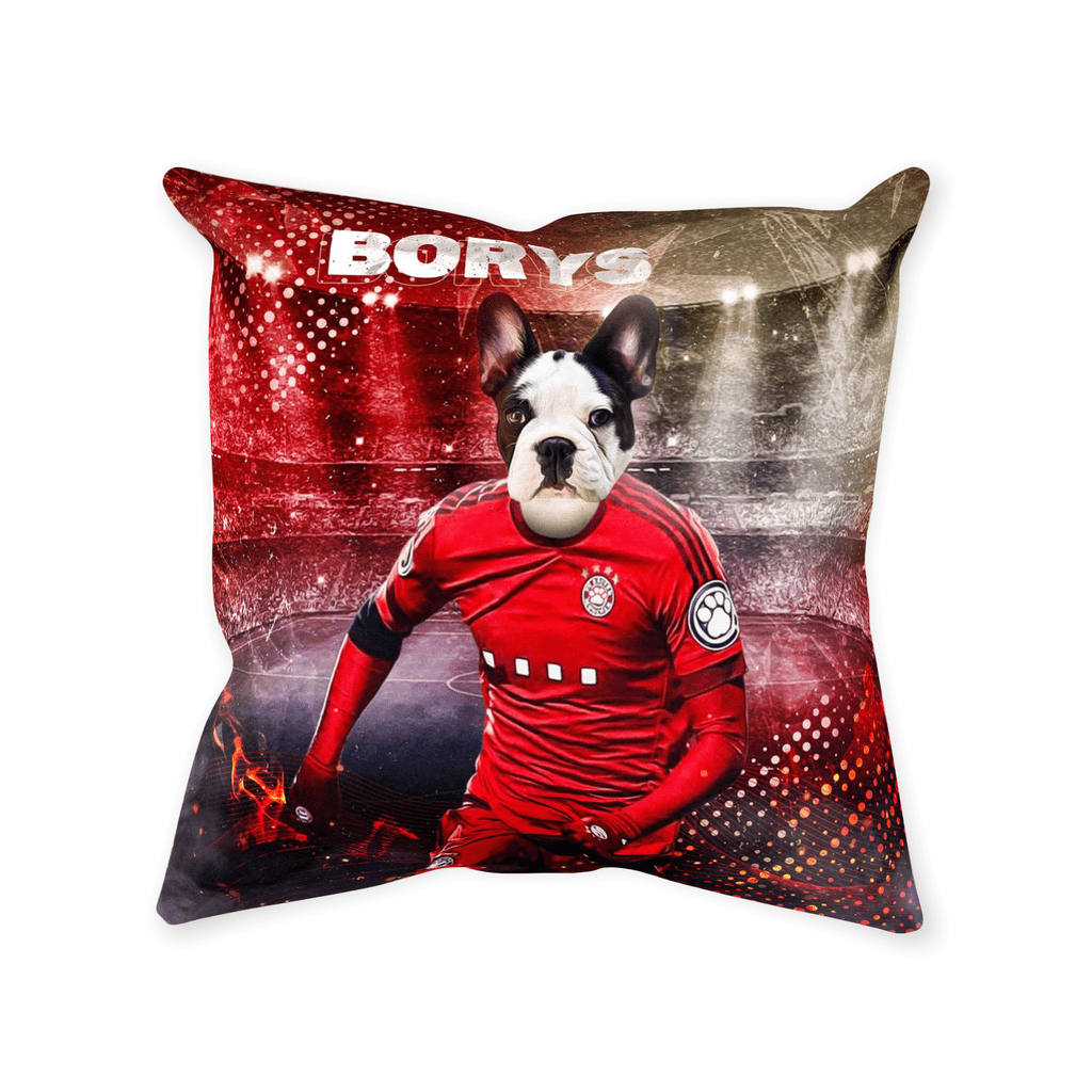 &#39;Poland Doggos Euro Football&#39; Personalized Pet Throw Pillow